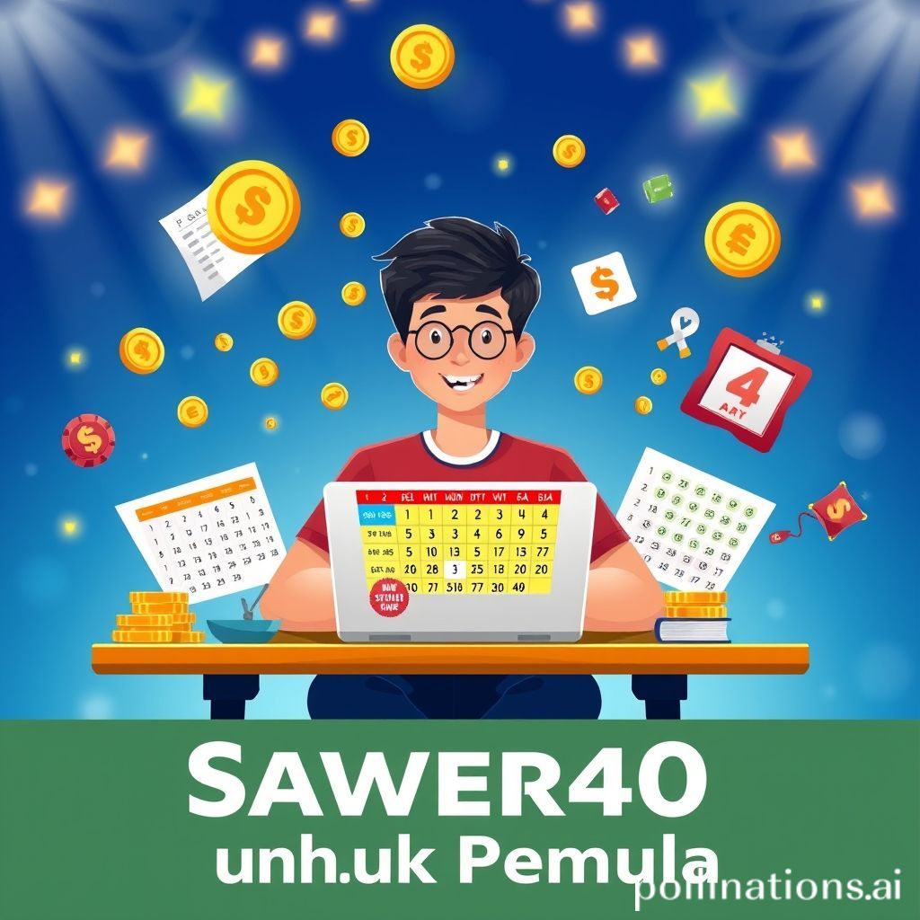 Strategi Taruhan Sawer4d untuk Pemula.